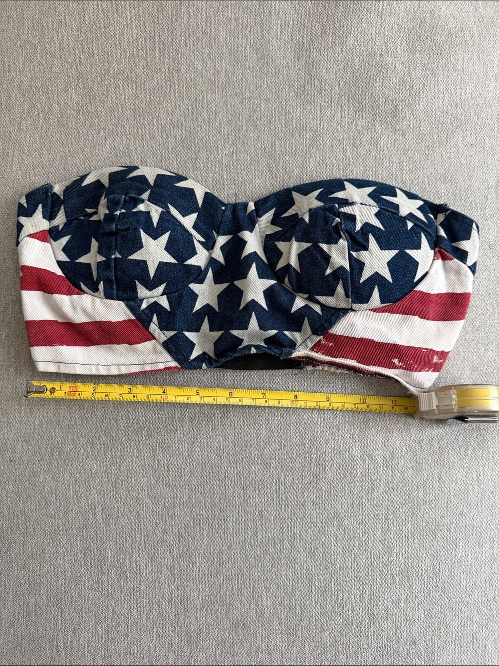 Star-Spangled Bandeau Top - Blue, White & Red